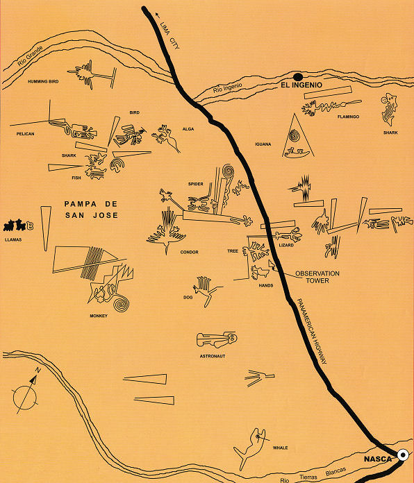 Nazca Lines Peru Map. Nazca Lines. Peru Travels And Tours Photos, Pictures, Images, & Reviews.