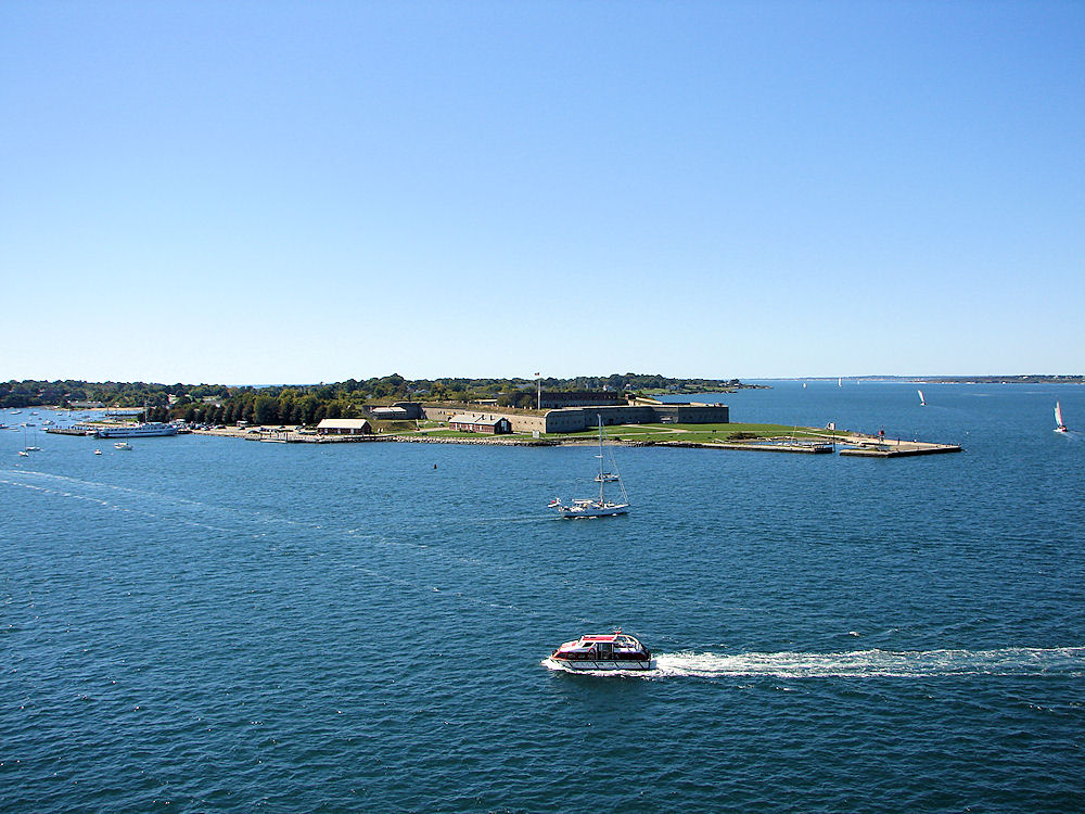 Newport Harbor, Fort Adams State Park. Newport, Rhode Island, United States. Travel, Tours Photos, Pictures, Information, & Reviews.
