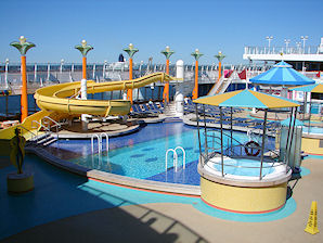 Sapphire Pool. Norwegian Jewel Cruise Ship. Travel, Tours Photos, Pictures, Information, & Reviews.