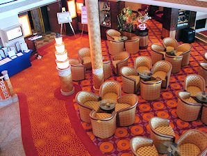 The Atrium. Deck 7. Norwegian Jewel Cruise Ship. Travel, Tours Photos, Pictures, Information, & Reviews.