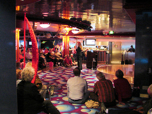 Brenda Kaye Certified Stage Hypnotist and Certified Hypnotherapist On The Norwegian Jewel Cruise Ship. Travel, Tours Photos, Pictures, Information, & Reviews.