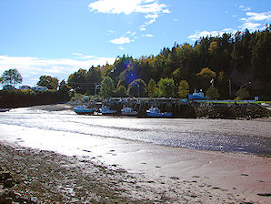 Docked Fishing Boats. St Martins, New Brunswick. Travel, Tours Photos, Pictures, Information, & Reviews.