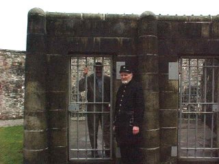Inveraray Jail, Court In Session. Steve Edwards In Scotland The UK. Travel & Tour Pictures, Photos, Images, Information & Reviews.