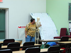 John DeLange And Friend At The Southwest College Of Naturopathic Medicine Campus in Tempe, Arizona