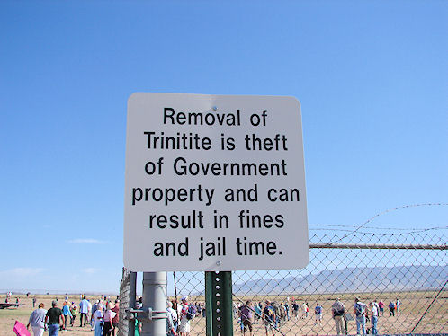 Sign At The Trinity Atomic Bomb Site!  White Sands Missile Range. New Mexico. Hikes, Travels, & Tours. Photos, Pictures, Images,& Reviews.