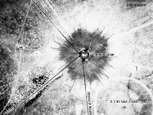 Trinity Crater. Trinity Atomic Bomb Site. White Sands Missile Range. New Mexico. Hikes, Travels, & Tours. Photos, Pictures, Images,& Reviews.