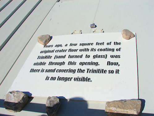 Door Of Trinity Ground Zero Low Metal Shed At TheTrinity Atomic Bomb Site!  White Sands Missile Range. New Mexico. Hikes, Travels, & Tours. Photos, Pictures, Images,& Reviews.