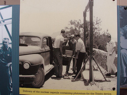 Sgt. Herbert Lehr On Left Delivering The Plutonium Core For The Gadget In Its Shock - Mounted Carrying Case To The McDonald Ranch House. White Sands Missile Range. New Mexico. Hikes, Travels, & Tours. Photos, Pictures, Images,& Reviews.