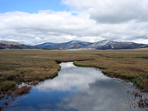 East Fork Jemez River Area  At  Valle Grande At  Valles Caldera or Jemez Caldera, National Preserve. Near Los Alamos, New Mexico. Hikes, Travels, & Tours. Photos, Pictures, Images,& Reviews.