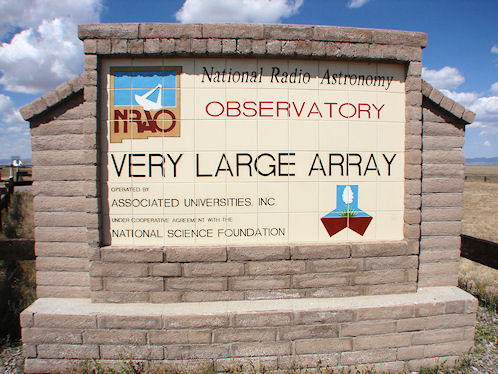 Entrance Sign. Very Large Array NRAO. New Mexico. Hikes, Travels, & Tours. Photos, Pictures, Images, & Reviews.